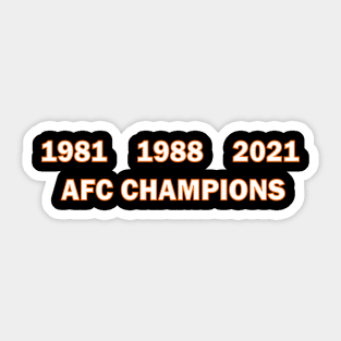 Cincinnati Bengals AFC Champs Sticker